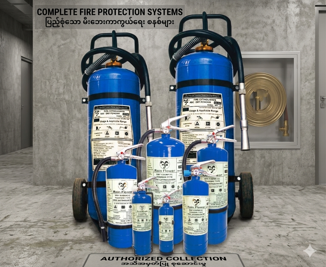 ဓာတုမှုန့် (Dry Chemical Powder) မီးသတ်ဆေးဘူးဆိုတာ ဘာလဲ